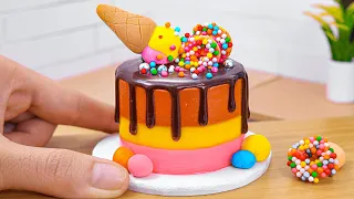 Chocolate Cake 🌈 Perfect Miniature Rainbow Chocolate Cake Decorating | 1000+ Miniature Ideas