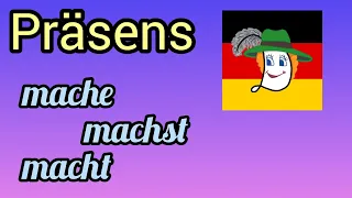 Як змінюється німецьке дієслово за особами. Präsens.