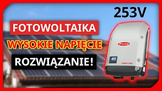 Fotowoltaika wyłącza sią przez wysokie napięcie. Sposoby na wysokie napięcie w sieci z powodu PV