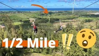 1/2 mile of....ZIPLINE?! | REVIEW | ClimbWorks Keana Farms | North Shore | OAHU