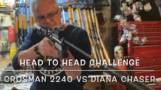 Head to head challenge Buck Rail Diana Chaser vs Crosman 2240 carbine builds FTW H&N excite plinking
