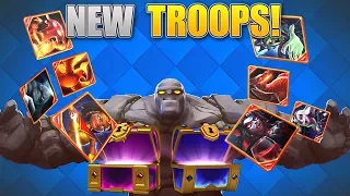 LEGENDARY CHEST OPENINGS!! - "SO MANY NEW TROOPS!!" Inside of a Brand New Game | Castle Crush
