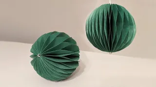 DIY - Simple Paper Ball Ornament