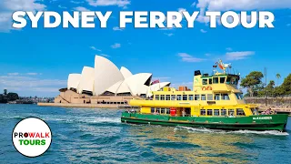Best Ferry Trips in Sydney - Boat Tour 4K60fps with Captions - Australia Sydney Ferries