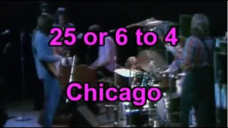 Chicago - 25 or 6 to 4 Lyrics