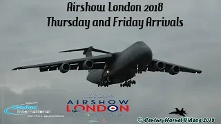 Airshow London 2018- Thursday and Friday Arrivals