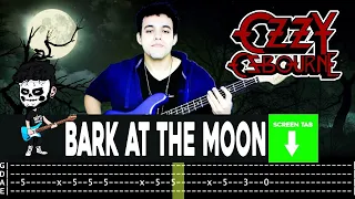 【OZZY OSBOURNE】[ Bark at the Moon ] cover by Cesar | LESSON | BASS TAB