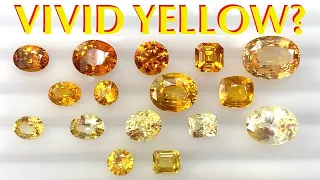 Vivid Yellow Sapphire or Lemon Yellow or Pastel Yellow?  (Understanding Colors of Yellow Sapphires)