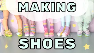 MAKING BJD SHOES! DIY shoes for ball jointed dolls