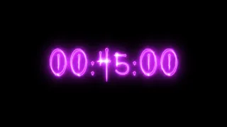 Purple neon vampire timer 45 minutes (countdown)