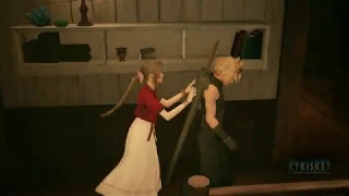 Cloud Tries to sneak out - Final Fantasy VII Remake