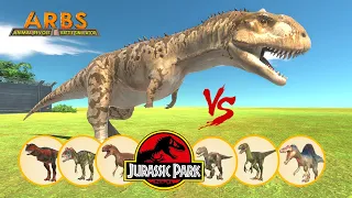 JP3 MAJUNGASAURUS vs DINOSAURS - Animal Revolt Battle Simulator