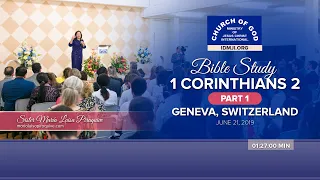 536 – Bible study: 1 Corinthians 2 at Geneva, Switzerland – Sister Maria Luisa Piraquive