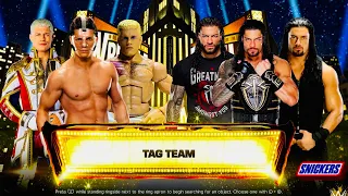 WWE 2K24 - Tribal Chief Roman Reigns vs American Nightmare Cody Rhodes Wrestlemania XL