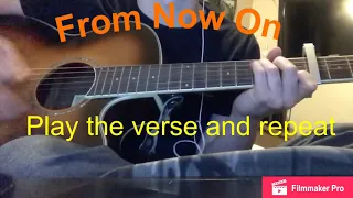 The Greatest Showman - From Now On guitar cover / chords