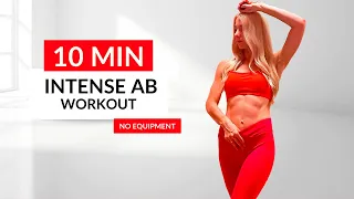 INTENSE AB WORKOUT 10 MIN - At Home, No Equipment and No Repeat/Mary Fitness