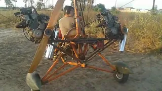Aeronave Trike com 2 Motores de Moto