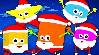 Five Fat Santa's | Christmas Songs For Children's | Xmas | Merry Christmas By Baby Shapes