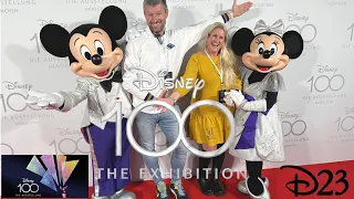 Europa Premiere Disney 100 Die Ausstellung D23 morgens 17.4.23 in München Fanclub Vorab-Eröffnung