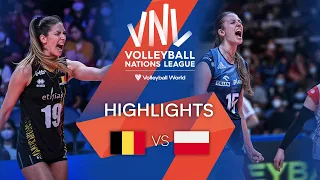 🇧🇪 BEL vs. 🇵🇱 POL - Highlights Week 2 | Women's VNL 2022