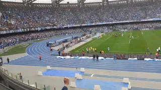 Gol Olivera live dallo stadio Maradona Napoli-Salernitana