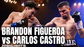 BRANDON FIGUEROA VS CARLOS CASTRO HIGHLIGHTS 🥊