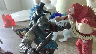 Godzilla x kong the new empire part 1stop motion