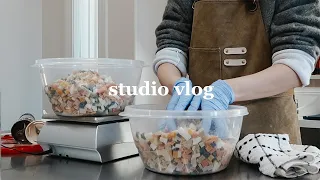 studio vlog - a week in the life of a small business owner, soap maker vlog, etsy shop owner vlog