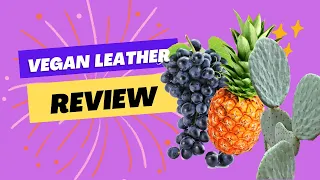 Plant Based Vegan Leather Review - Pineapple Cactus and Grape