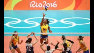 2016 Rio volleyball quarterfinal女排生死戰(China中國vs巴西Brazil)13分鐘解說版