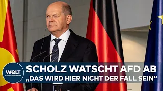 HÖHENFLUG DER AFD: Bundeskanzler Olaf Scholz äußert sich klar zur Rolle der Partei in Deutschland