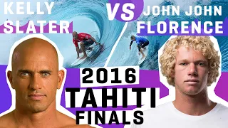 The Rematch to the Greatest Heat Ever! Kelly Slater VS John John Florence 2016 Tahiti FINALS