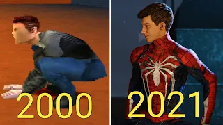 Evolution of Peter Parker in Spider-man Games 2000-2021