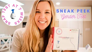 Take the Sneak Peek Snap Gender Reveal Test With Me!  | 7 weeks