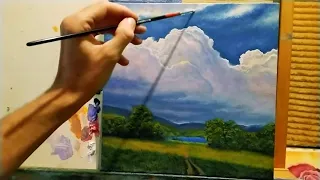 How to draw 3D realistic clouds|Write cumulus clouds #art #drawing lessons