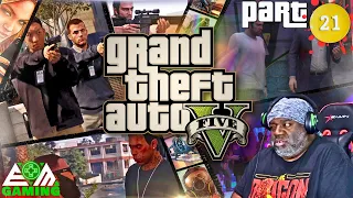 Government Agents, Shootouts, and Movie Premieres - GTA V Part 21 First Time Playing