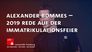 Alexander Bommes – Rede auf der Immatrikulationsfeier 2019