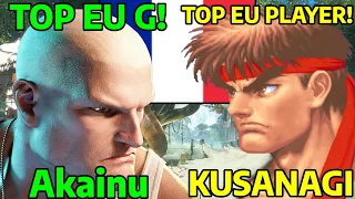 🔥STREET FIGHTER 6 ➥ Akainu (GUILE ガイル) VS. KUSANAGI (RYU リュウ) LEGEND/MASTER RANKS🔥