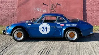 1969 Renault Alpine A110 1600S Walk Around Idle Tour French Rally Car Iconic Alpine Blue