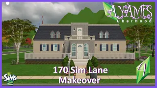 Let's Play The Sims 2 || Ayame's UberHood (AUH) || 4 || 170 Sim Lane Makeover ||
