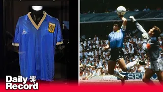 Diego Maradona 'Hand of God' shirt sells for £7MILLION as famous Argentina souvenir makes history