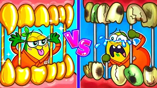 IF BABY AVOCADO RUNS A PRISON! || Tooth Jail for 24 Hours || Avocado Couple