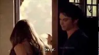 The Vampire Diaries 5x01 - Elena & Damon - Door Scene