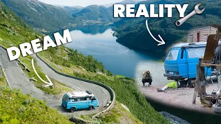 Reality of a VW T3 on long road trips (Grand Norwegian Road Trip ep. 1)