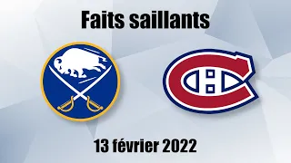 Sabres vs Canadiens - Faits saillants - 13 fév. 2022