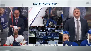 Rielly's controversial game 5 no goal 2022 - 2023 Playoffs