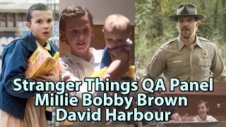 2016 Spoilers S2,3,4 Stranger Things Millie Bobby Brown & David Harbour Panel Phoenix Comicon