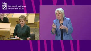 First Minister's Questions (BSL) - 13 January 2022