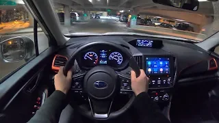 2019 Subaru Forester Sport - POV Night Drive (Binaural Audio)