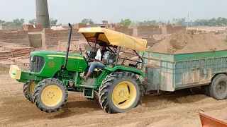 John Deere 5105 4wd is not climbing with weight and Stuck in inside the Soil or help Sonalika 750 Di